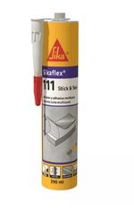 Masilla multiusos, adhesivo y sellador, cartucho 290cm3, Sikaflex®-111 Stick&Seal de Sika. Blanco